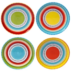 Certified International Mariachi 4-pc. Dinner Plate Set
