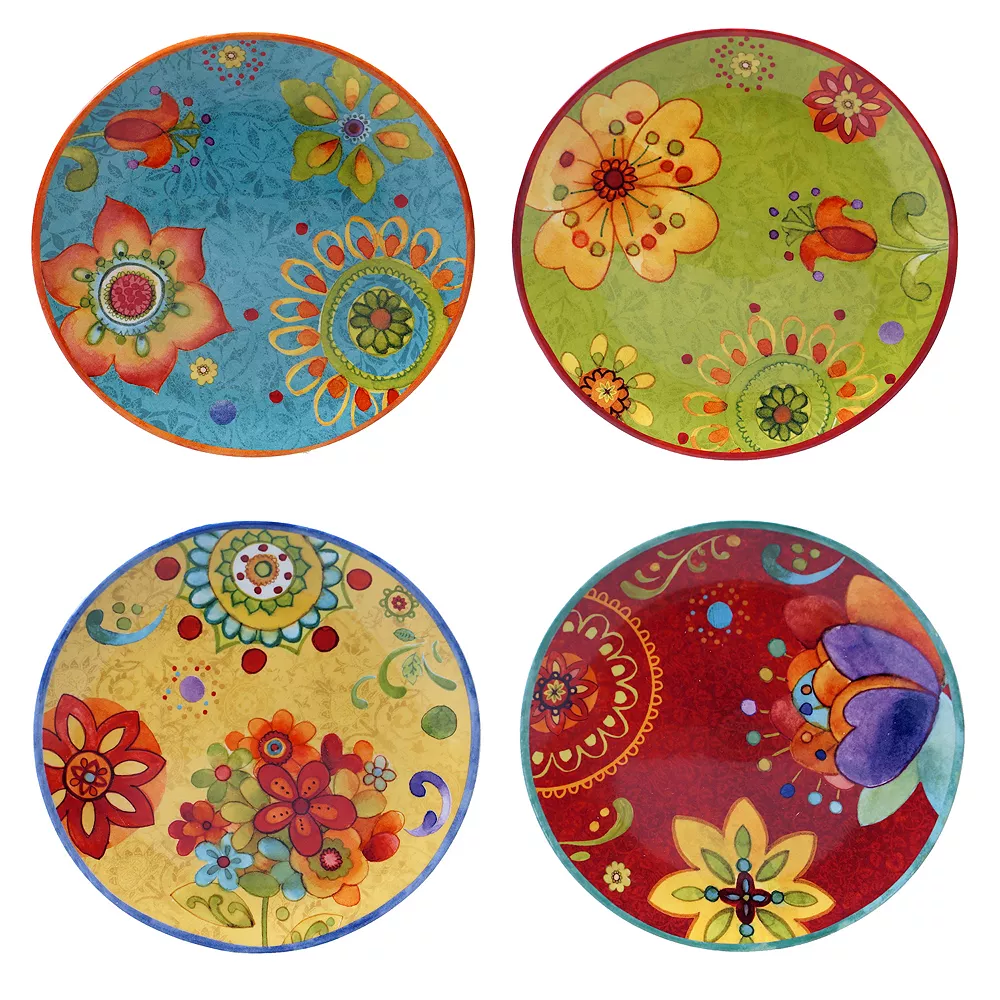 Certified International Tunisian Sunset 4-pc. Salad Plate Set 1 Certified International Tunisian Sunset 4-pc. Salad Plate Set