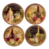 Certified International Gilded Wine 4-pc. Salad Plate Set