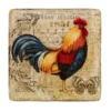 Certified International Gilded Rooster Square Platter