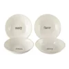 Certified International Just Words 4-piece Soup/Pasta Bowl Set