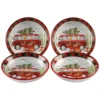 Certified International Home For Christmas 4-piece Soup / Pasta Bowl Set