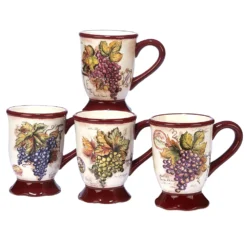 Certified International Vintners Journal 4-pc. Mug Set