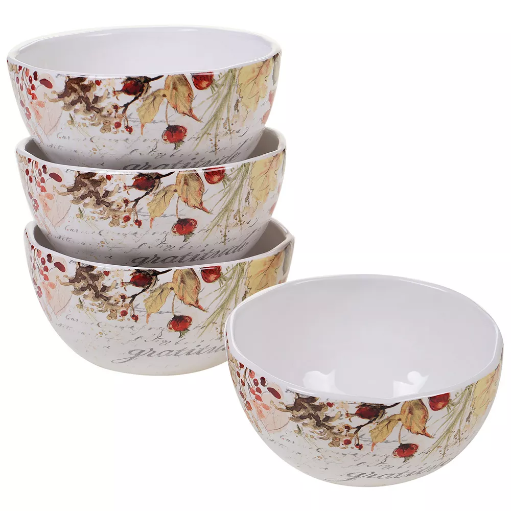 Certified International Harvest Splash 4-pc. Ice Cream Bowl Set 1 Certified International Harvest Splash 4-pc. Ice Cream Bowl Set