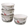 Certified International Holly & Ivy 4-pc. Ice Cream Bowl Set