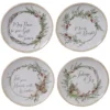 Certified International Holly & Ivy 4-pc. Canape Plate Set