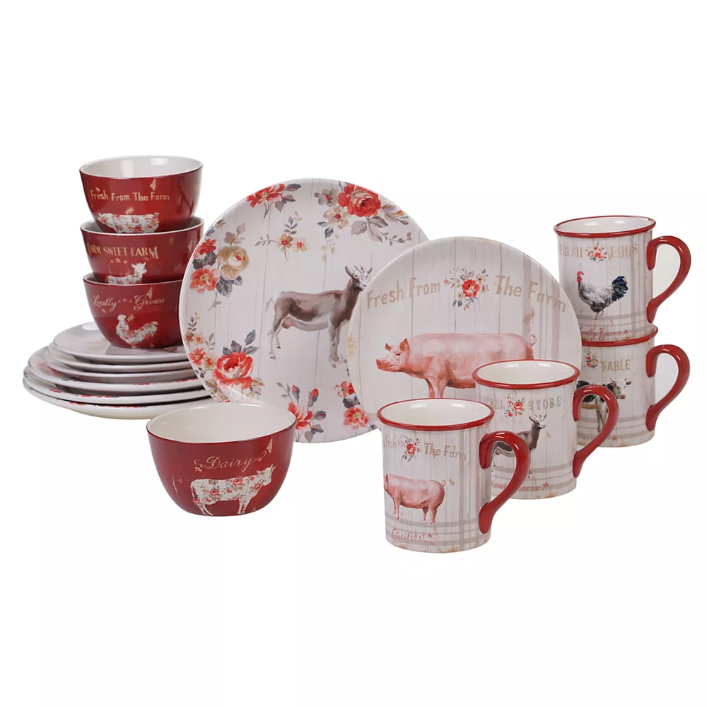Certified International Farmhouse 16-pc. Dinnerware Set 1 Certified International Farmhouse 16-pc. Dinnerware Set