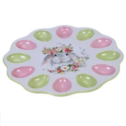 Certified International Sweet Bunny Egg Plate