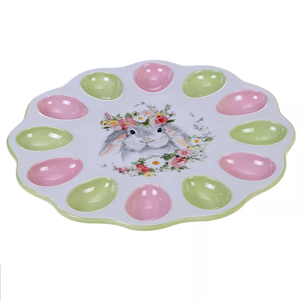 Certified International Sweet Bunny Egg Plate 1 Certified International Sweet Bunny Egg Plate