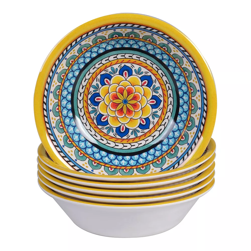 Certified International Portofino 6-pc. Melamine All-Purpose Bowl Set 1 Certified International Portofino 6-pc. Melamine All-Purpose Bowl Set