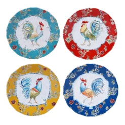 Certified International Morning Bloom 4-pc. Salad Plate Set