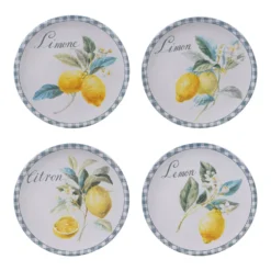 Certified International Citron 4-pc. Salad Plate Set