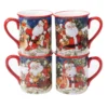 Certified International Magic Of Christmas Santa 4-pc. Mug Set