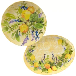 Certified International Lemon Zest 2-pc. Melamine Platter Set