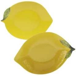 Certified International Lemon Zest 3D Melamine Serving Set