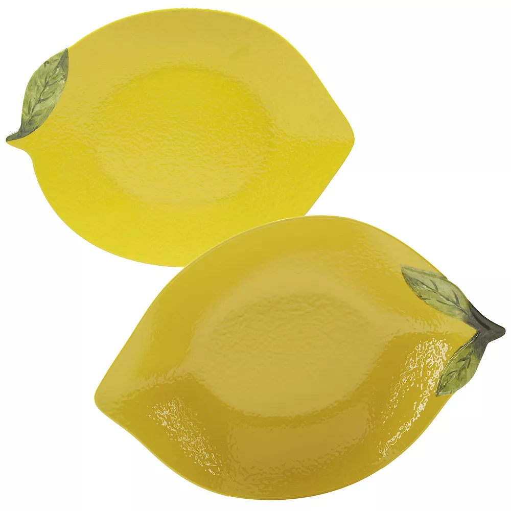 Certified International Lemon Zest 3D Melamine Serving Set 1 Certified International Lemon Zest 3D Melamine Serving Set