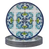 Certified International Mosaic 6-pc. Melamine Dinner Plate Set