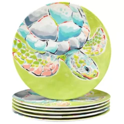 Certified International Deep Sea 6-pc. Melamine Dinner Plate Set