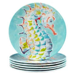 Certified International Deep Sea 6-pc. Melamine Salad Plate Set