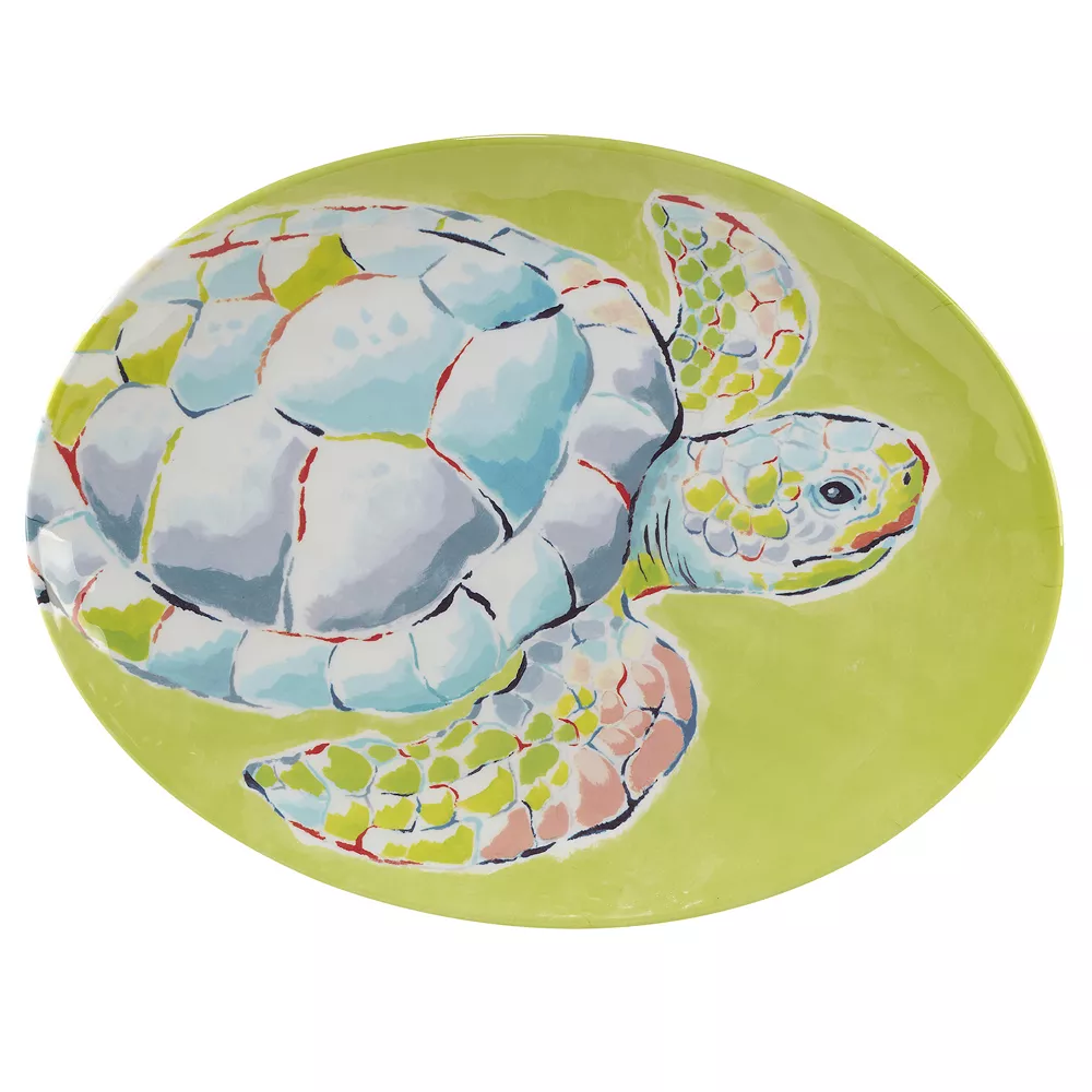 Certified International Deep Sea 2-pc. Melamine Platter Set 2 Certified International Deep Sea 2-pc. Melamine Platter Set - Image 2