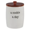 Certified International Just Words Cookie Jar With Bamboo Lid