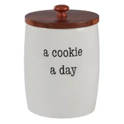 Certified International Just Words Cookie Jar With Bamboo Lid