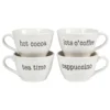 Certified International Just Words 4-pc. Jumbo Cup Set