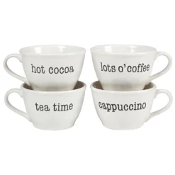 Certified International Just Words 4-pc. Jumbo Cup Set