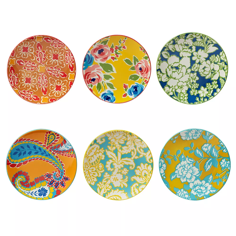 Certified International Damask Floral 6-pc. Salad Plate Set 1 Certified International Damask Floral 6-pc. Salad Plate Set