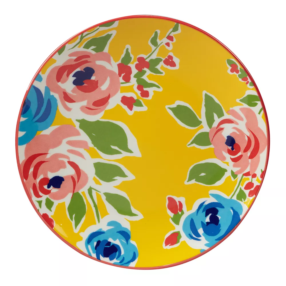 Certified International Damask Floral 6-pc. Salad Plate Set 3 Certified International Damask Floral 6-pc. Salad Plate Set - Image 3