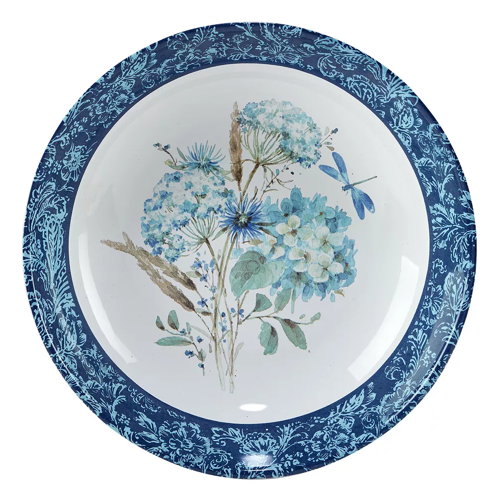 Certified International Bohemian Blue Serving Bowl 2 Certified International Bohemian Blue Serving Bowl - Image 2