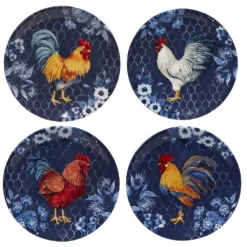 Certified International Indigo Rooster 16-pc. Dinnerware Set -tableware 4987913 ALT2