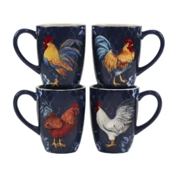 Certified International Indigo Rooster 16-pc. Dinnerware Set -tableware 4987913 ALT4