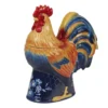 Certified International Inidgo Rooster Cookie Jar