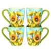 Certified International Sun Garden 4-pc. Mug Set