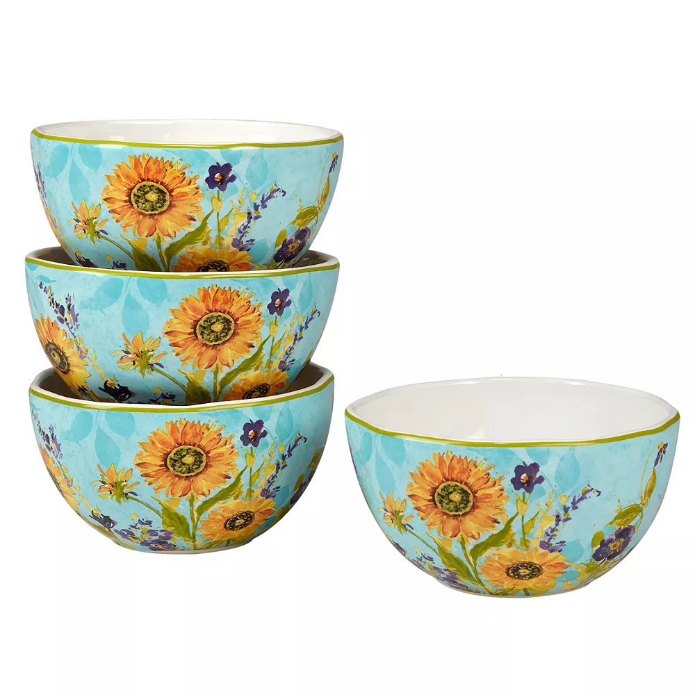 Certified International Sun Garden 4-pc. Ice Cream Bowl Set 1 Certified International Sun Garden 4-pc. Ice Cream Bowl Set
