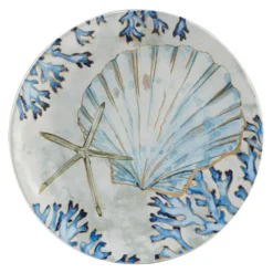 Certified International Playa Shells 4-pc. Salad Plate Set -tableware 4988013 ALT4