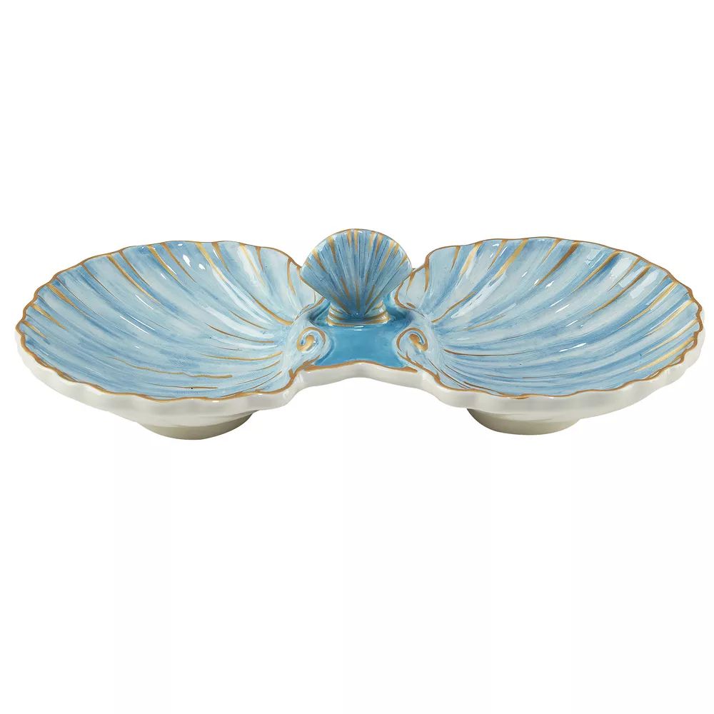 Certified International Playa Shells 3D 2-Section Server 2 Certified International Playa Shells 3D 2-Section Server - Image 2