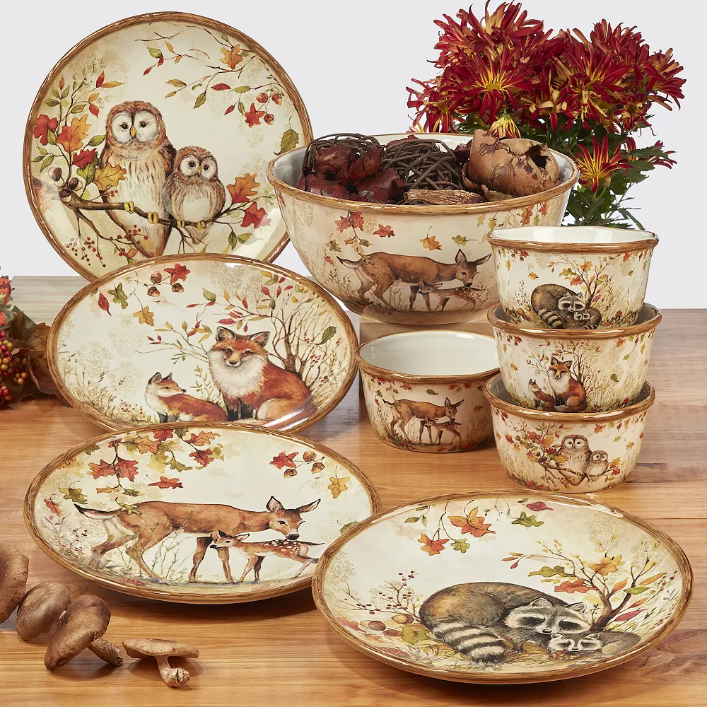 Certified International Pine Forest 16-pc. Dinnerware Set 2 Certified International Pine Forest 16-pc. Dinnerware Set - Image 2
