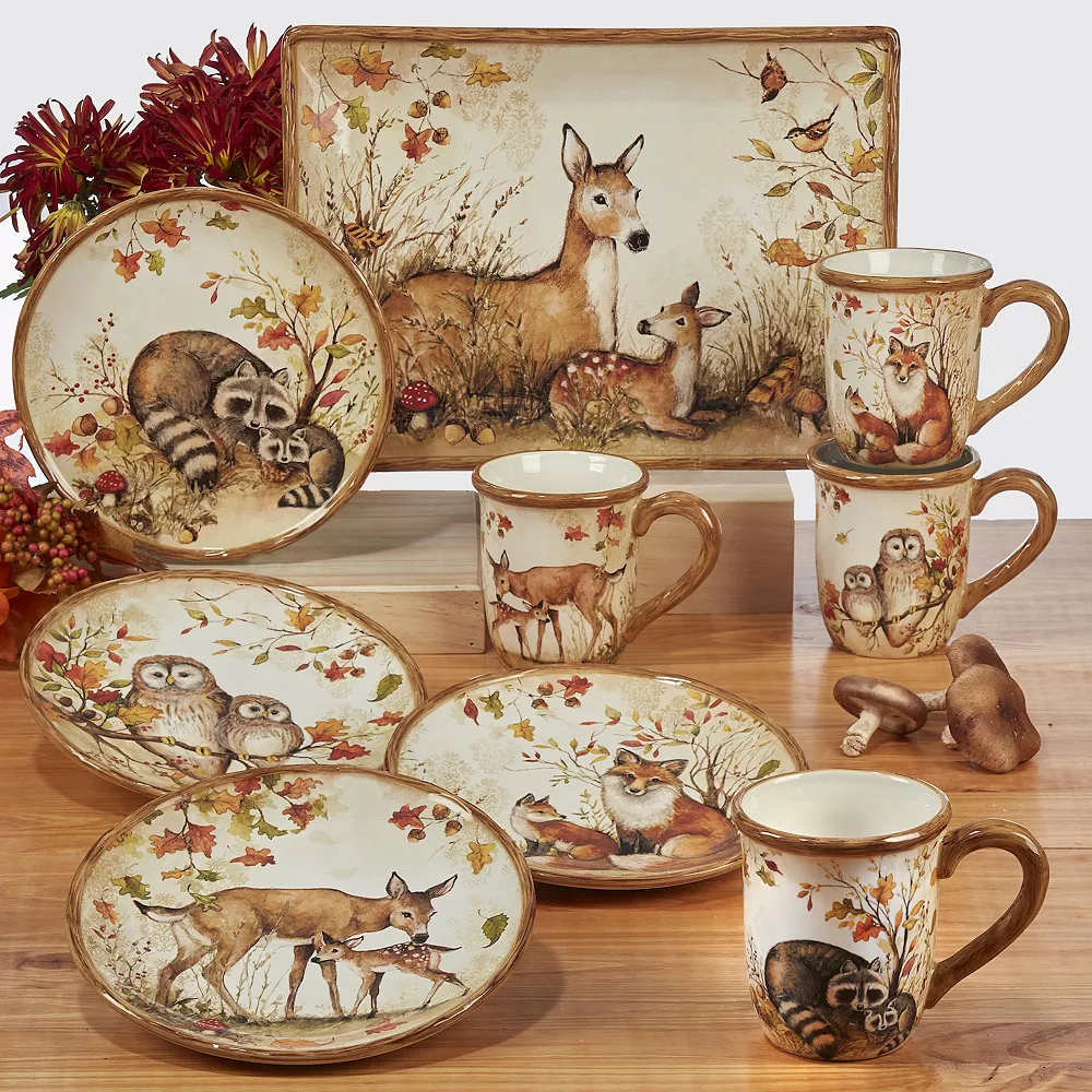Certified International Pine Forest 16-pc. Dinnerware Set 3 Certified International Pine Forest 16-pc. Dinnerware Set - Image 3