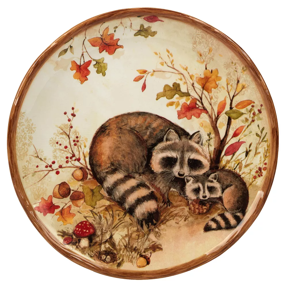Certified International Pine Forest 4-pc. Dessert Plate Set 2 Certified International Pine Forest 4-pc. Dessert Plate Set - Image 2