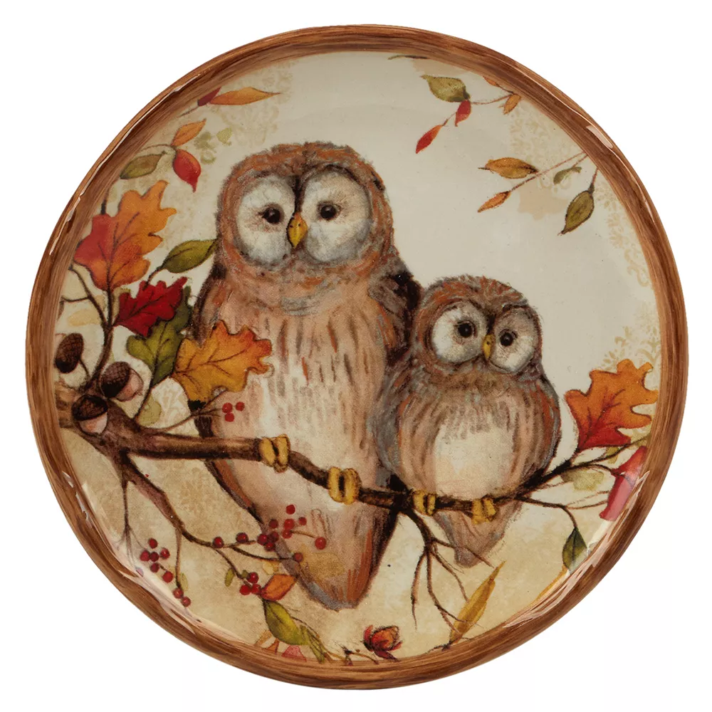 Certified International Pine Forest 4-pc. Canape Plate Set 5 Certified International Pine Forest 4-pc. Canape Plate Set - Image 5