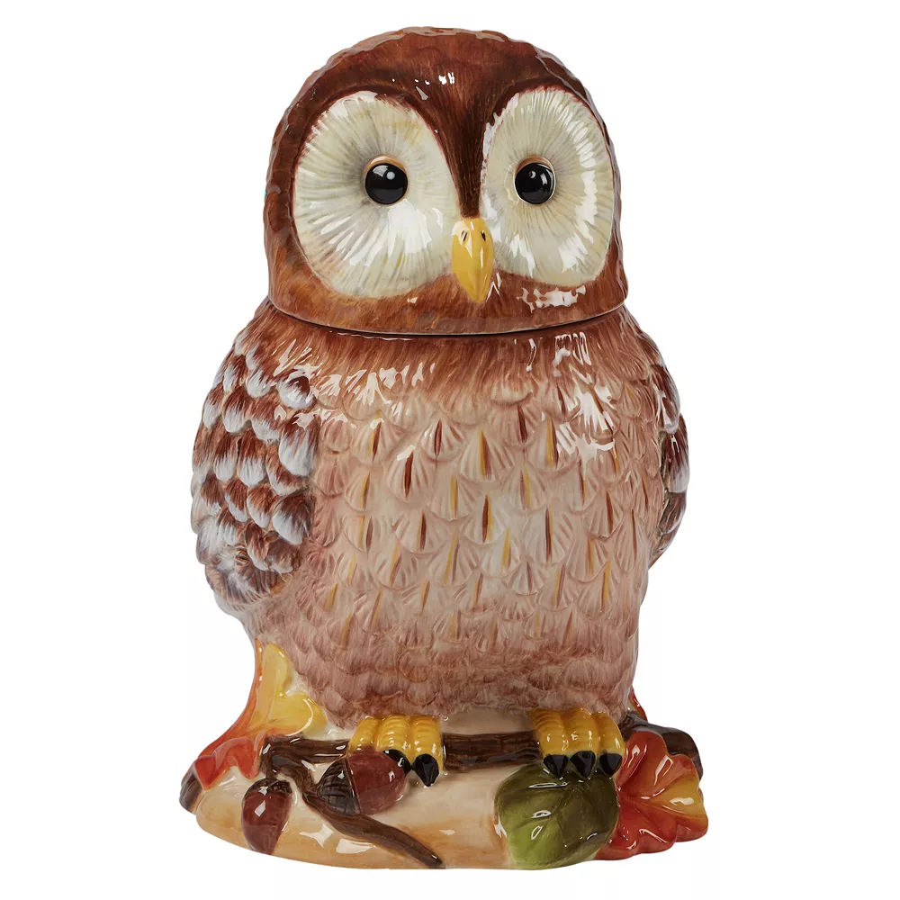 Certified International Pine Forest 3D Owl Cookie Jar 1 Certified International Pine Forest 3D Owl Cookie Jar