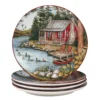 Certified International Lake Retreat 4-pc. Dinner Plate Set