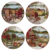 Certified International Lake Retreat 4-pc. Dessert Plate Set