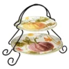Certified International Autumn Harvest 2-Tiered Server