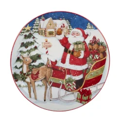 Certified International Santa's Workshop 4-pc. Dessert Plate Set -tableware 5178417 ALT2