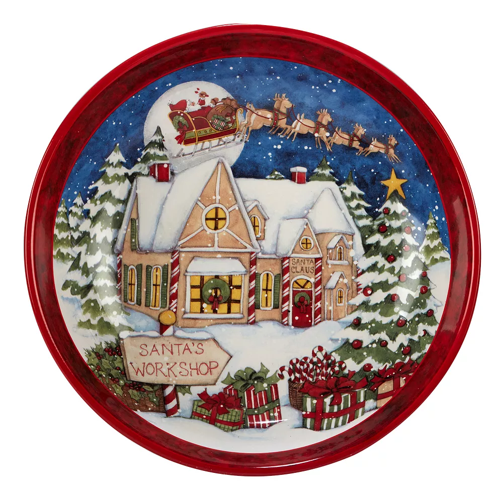 Certified International Santa's Workshop Serving Bowl 1 Certified International Santa's Workshop Serving Bowl