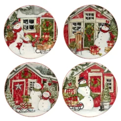 Certified International Snowman's Farmhouse 16-pc. Dinnerware Set 5 Certified International Snowman's Farmhouse 16-pc. Dinnerware Set -tableware 5178441 ALT2