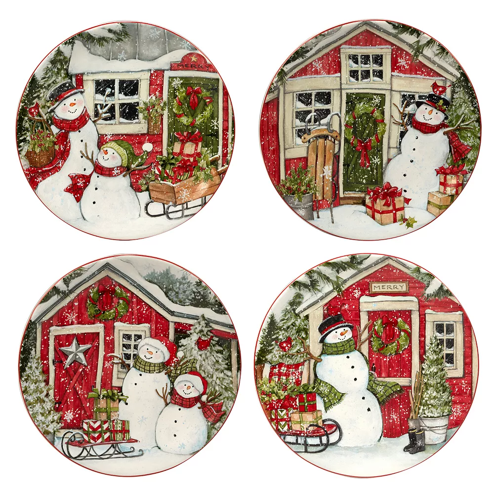 Certified International Snowman's Farmhouse 16-pc. Dinnerware Set 3 Certified International Snowman's Farmhouse 16-pc. Dinnerware Set - Image 3